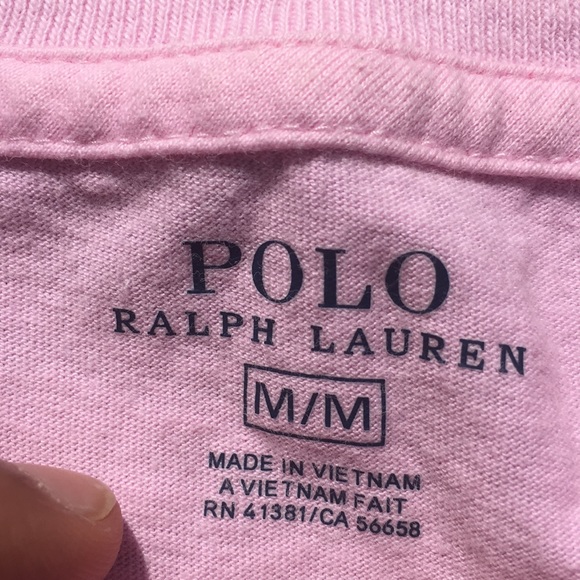 Polo pink embroidery t-shirt - Picture 3 of 3